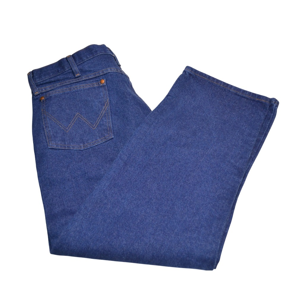 Wrangler 31MWZPW Relaxed Fit Jeans Mens 38x30 Blue Denim Straight Leg Casual